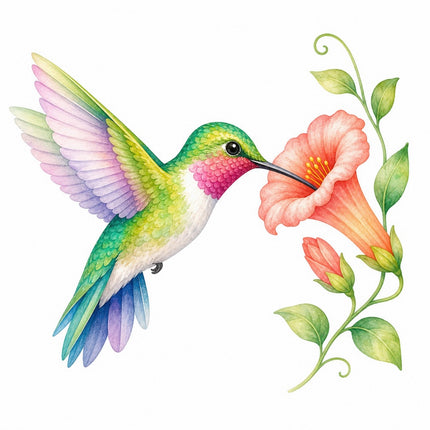 hummingbird quilt block