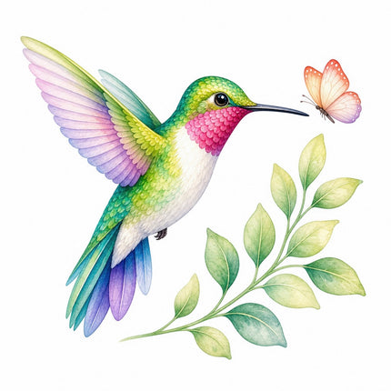 hummingbird quilt square