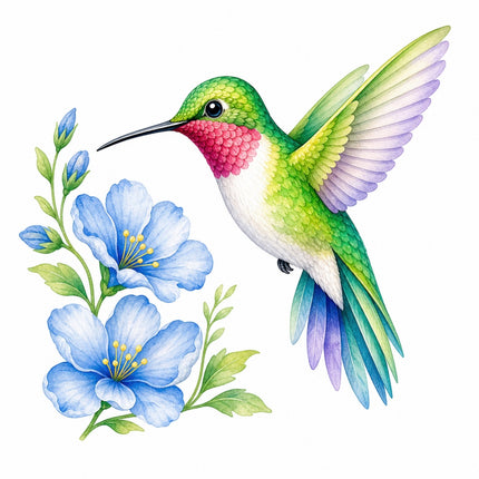 hummingbird quilt block