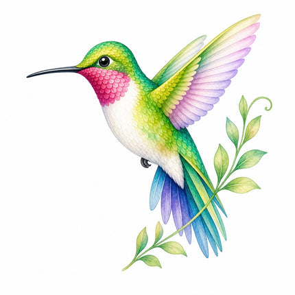 hummingbird quilt block