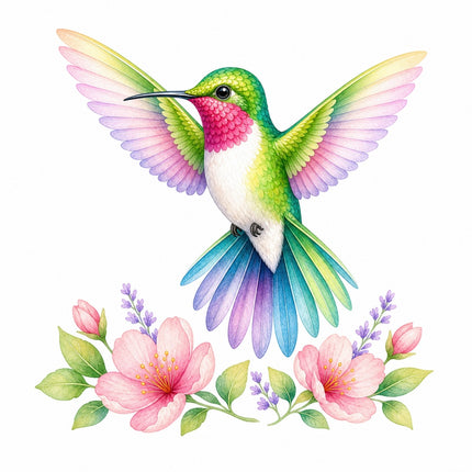 hummingbird quilt block