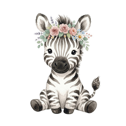 nursery zebra quilt block
