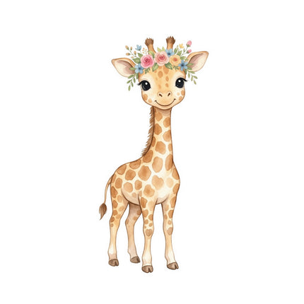 Giraffe 100% Cotton Fabric Panel Block Quilt Square FLIP-AQ1844
