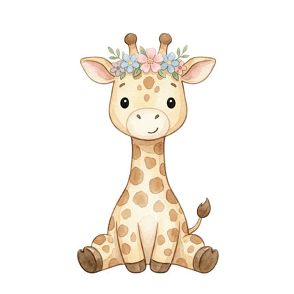 nursery giraffe quilt block