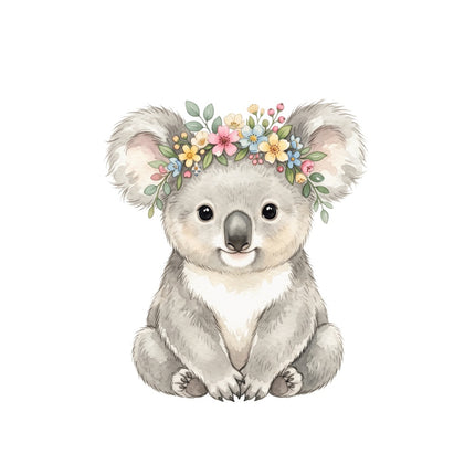 Koala Bear 100% Cotton Fabric Panel Block Quilt Square AQ1866