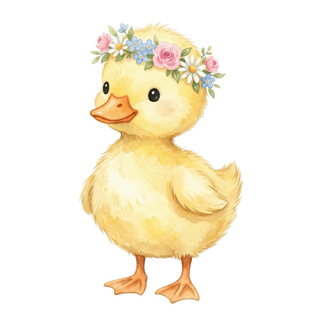 Duckling 100% Cotton Fabric Panel Block Quilt Square AQ1870