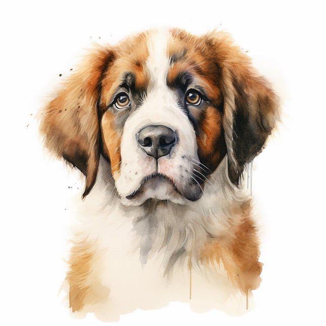 saint bernard fabric panel