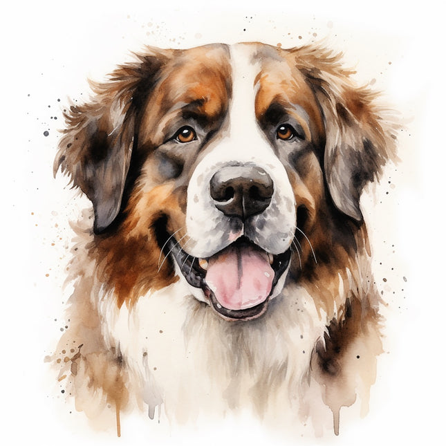 saint bernard fabric panel