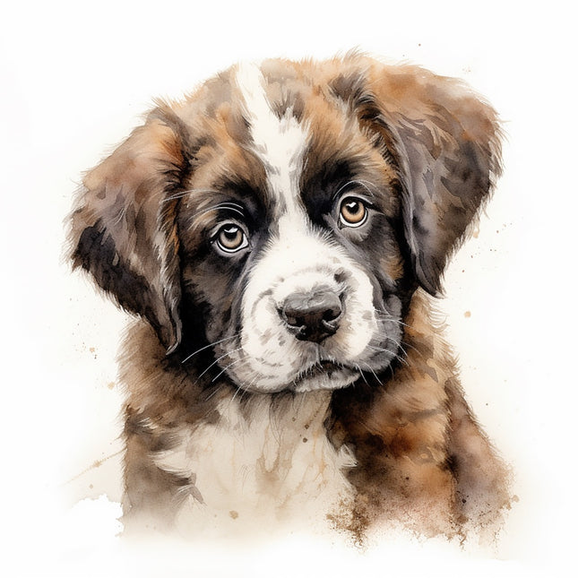 saint bernard fabric panel