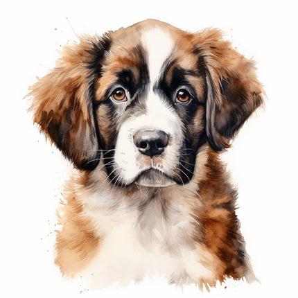 saint bernard fabric panel