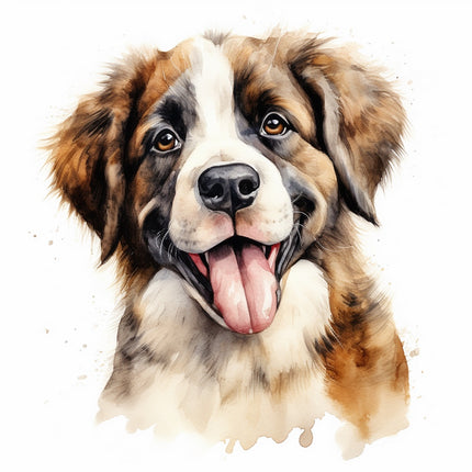 saint bernard fabric panel