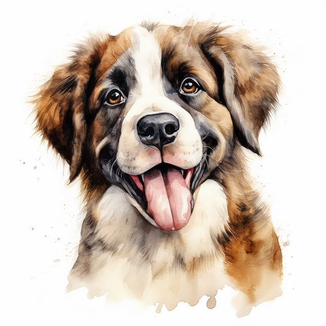 saint bernard fabric panel