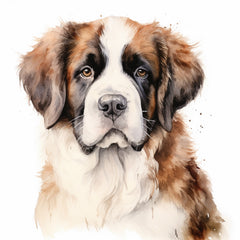 saint bernard fabric panel
