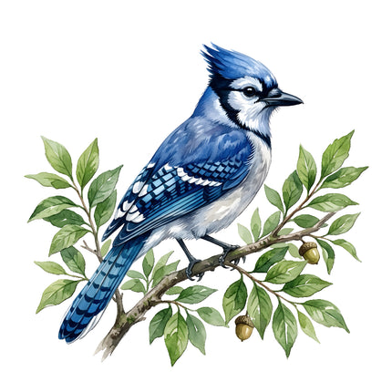 blue jay fabric panel