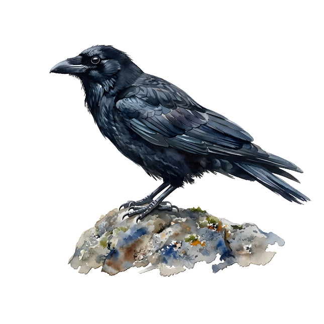 crow fabric panel