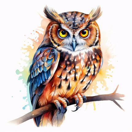 owl fabric panel