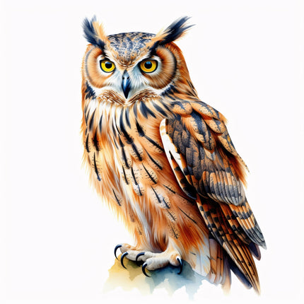 Owl 100% Cotton Fabric Panel Block Quilt Square FLIP-AQ216