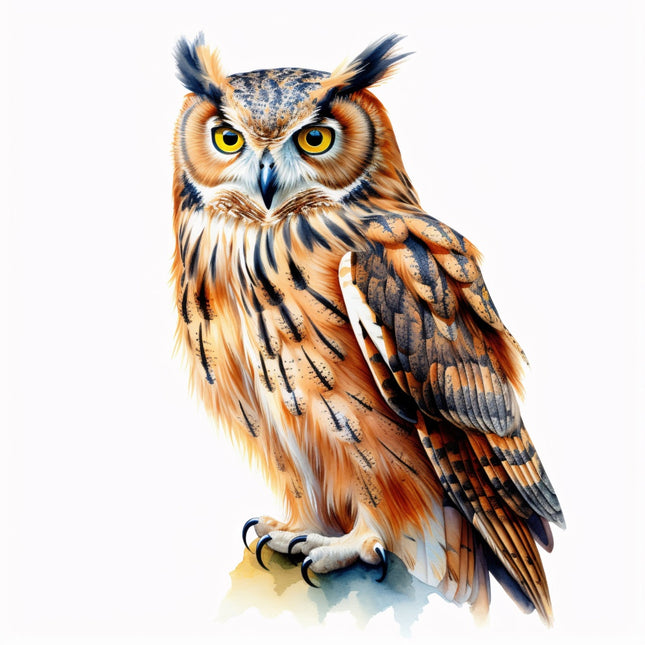 Owl 100% Cotton Fabric Panel Block Quilt Square FLIP-AQ216