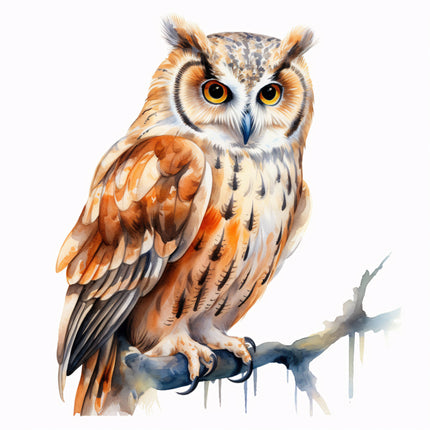 owl fabric panel