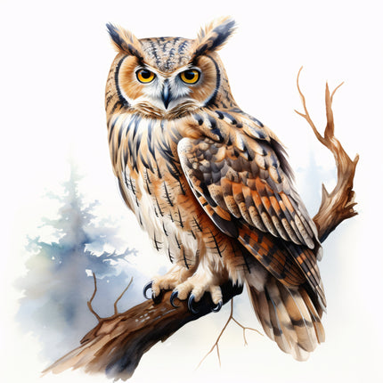 owl fabric panel