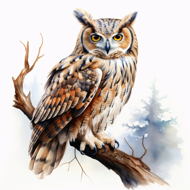 Owl 100% Cotton Fabric Panel Block Quilt Square FLIP-AQ218