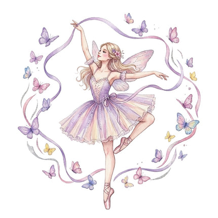 butterfly fairy quilt block