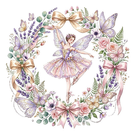 butterfly fairy fabric panel