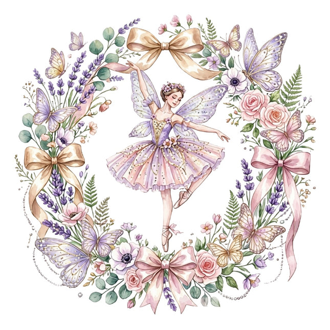 butterfly fairy fabric panel