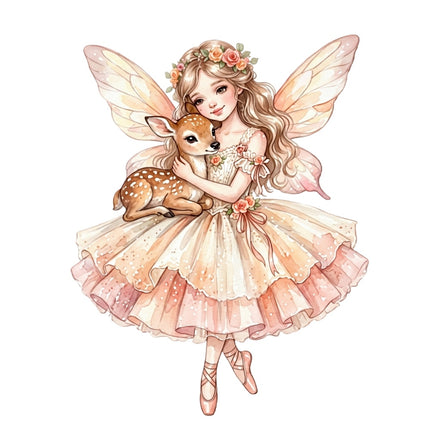 butterfly fairy fabric panel