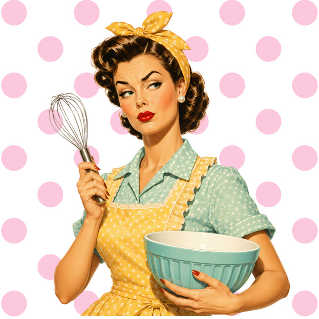 pin up girl fabric panel