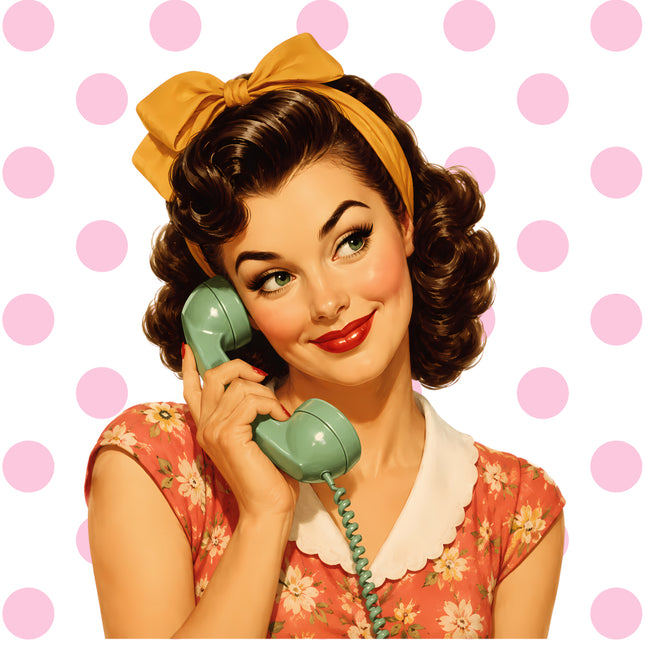 pin up girl fabric panel