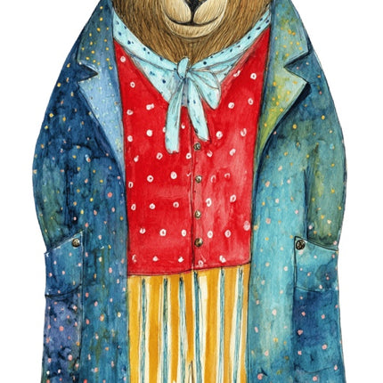 fairytale bear quilt square