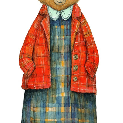 fairytale bear quilt block