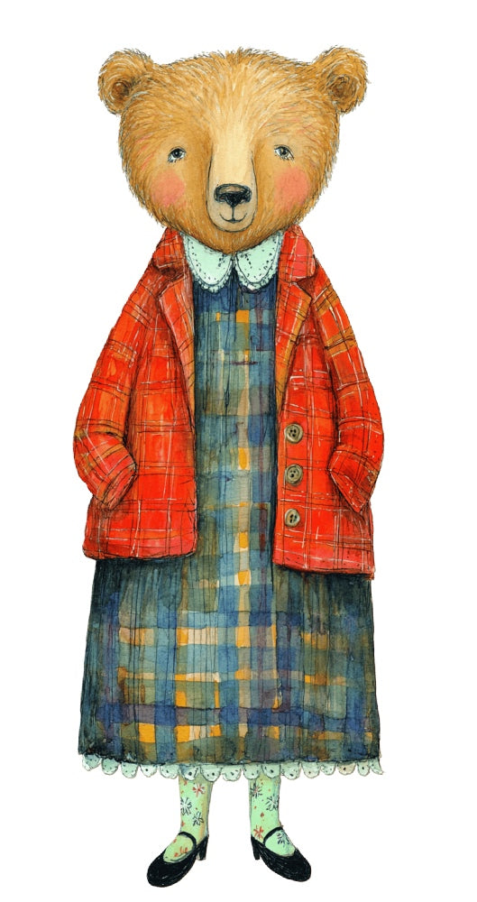fairytale bear quilt block