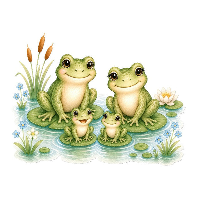 frogs fabric panel