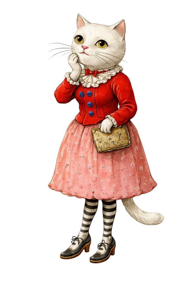 fashion cat quilt block