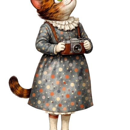 fashion cat quilt square