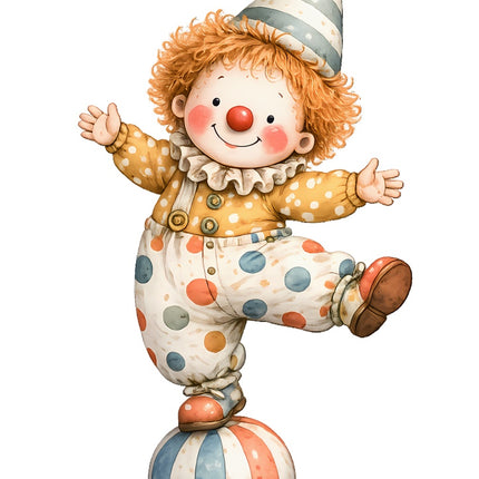 clown quilt square