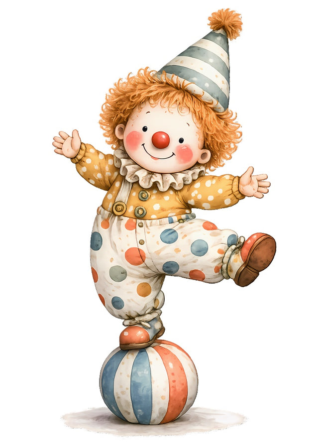clown quilt square