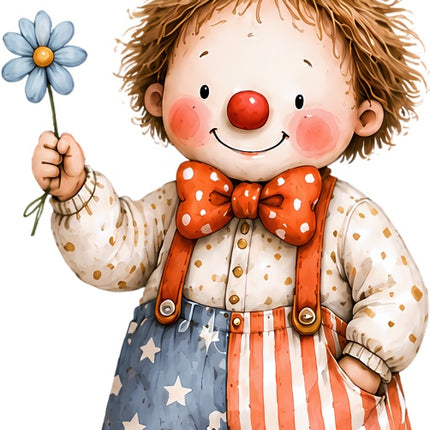 clown quilt square