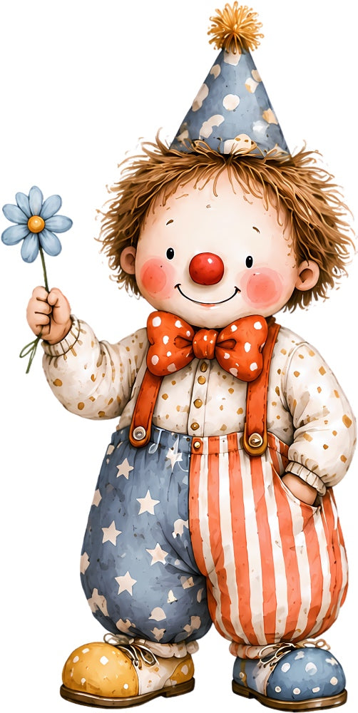 clown quilt square
