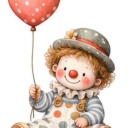 clown fabric panel