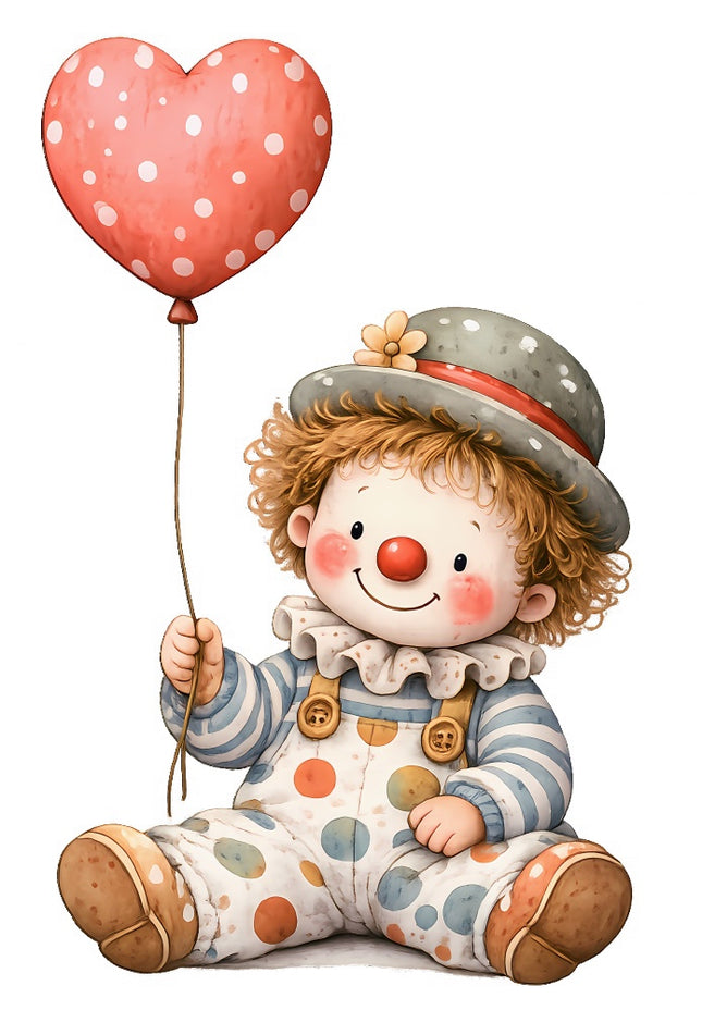 clown fabric panel