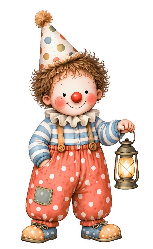 clown fabric panel