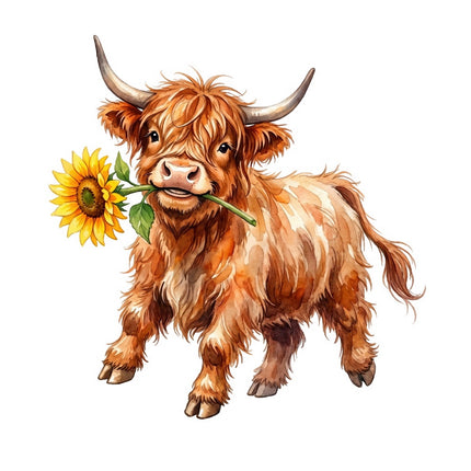 cow fabric panel