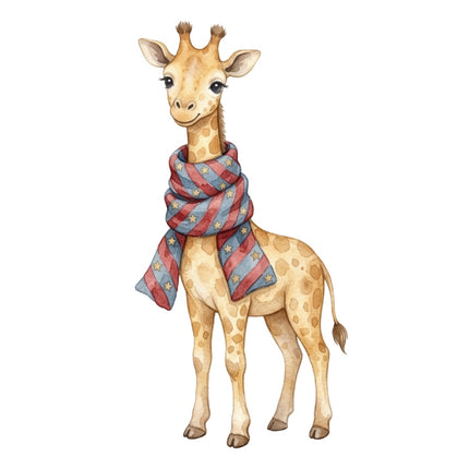giraffe fabric panel