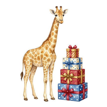 giraffe fabric panel