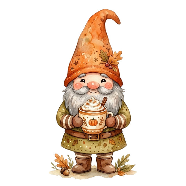 autumn gnome quilt square