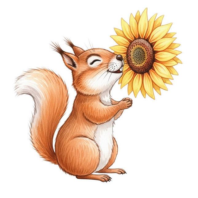 squirrel fabric panel