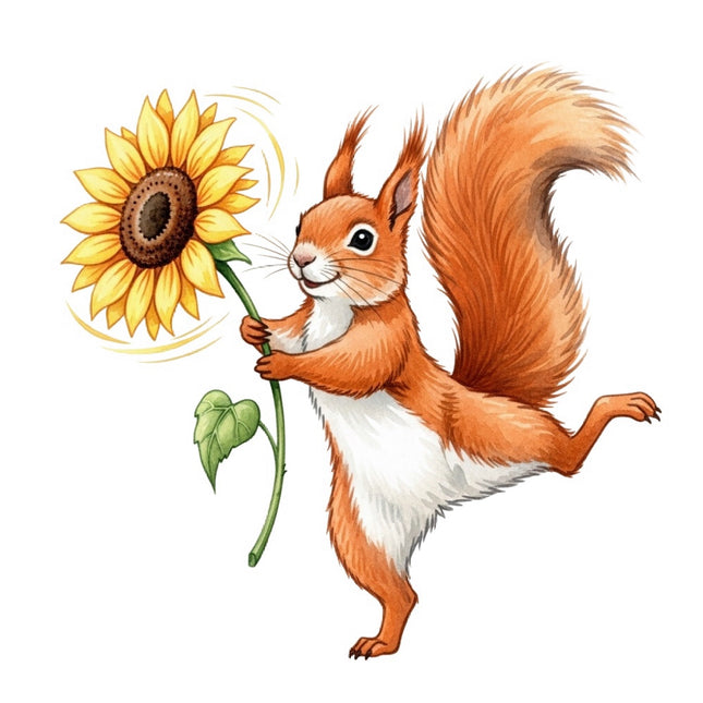 squirrel fabric panel